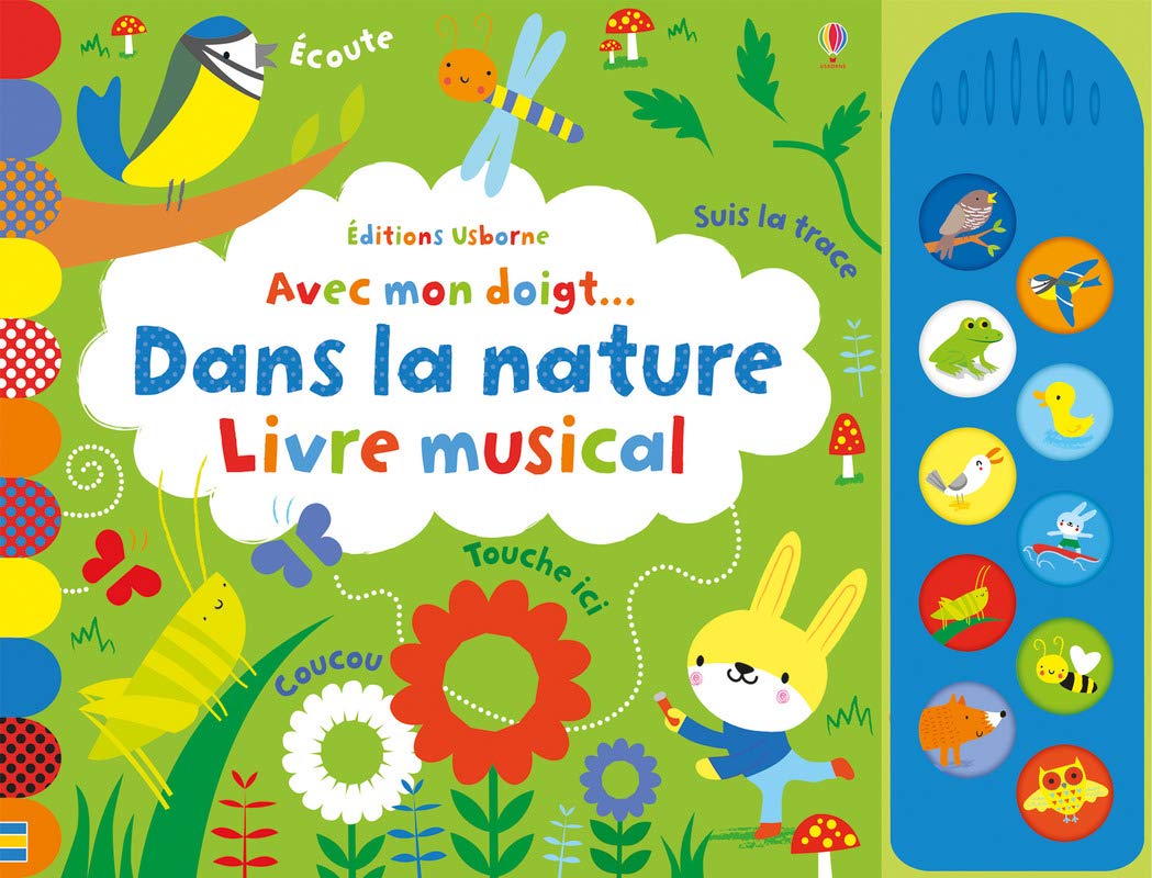 Avec mon doigt… Dans la nature – Livre musical - Livre enfant