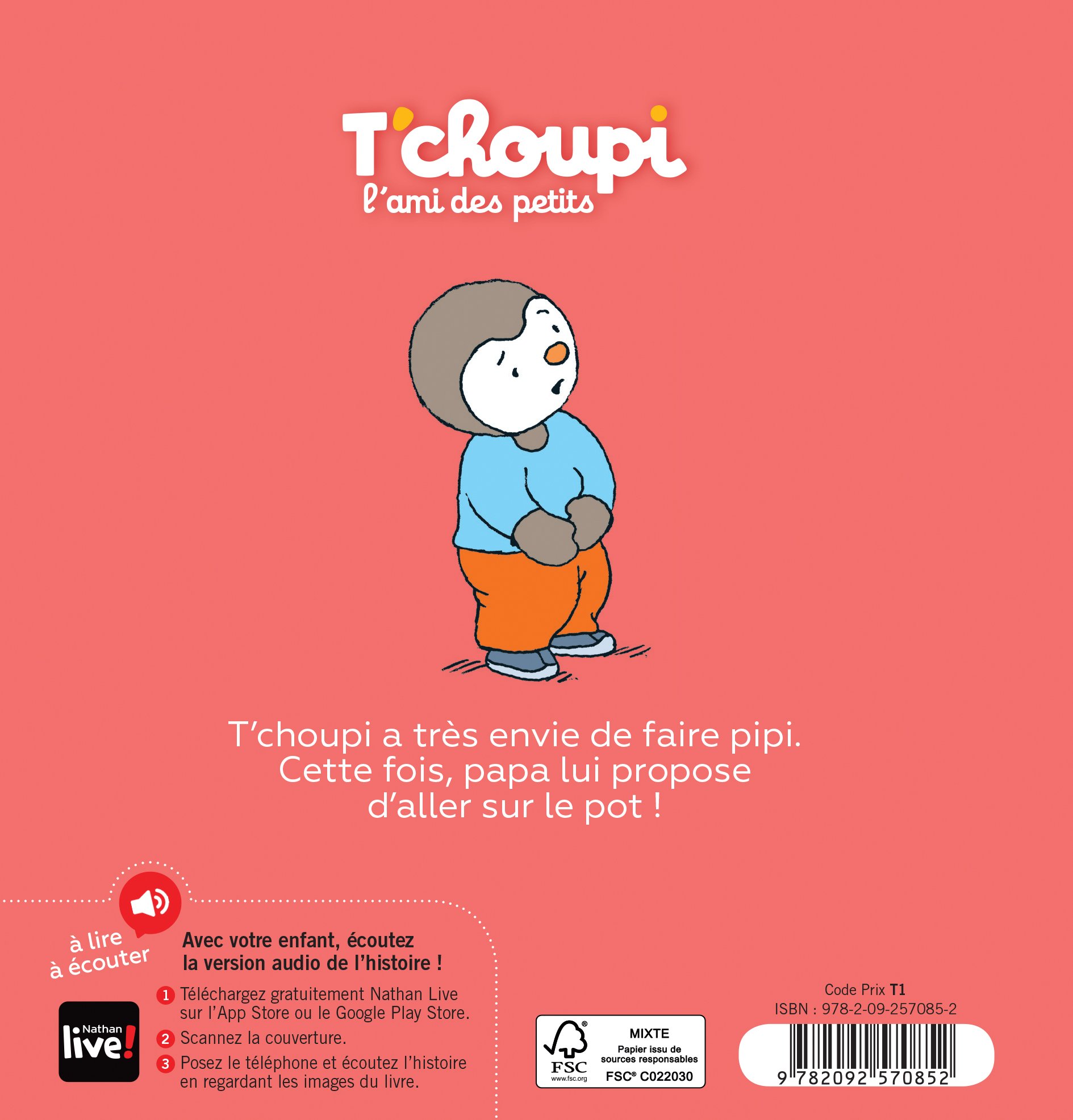 T'choupi va sur le pot - Livre enfant